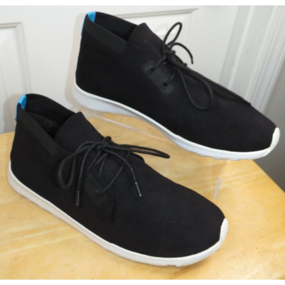 Native Apollo Chukka Sneaker Shoes Jiffy Black /Shell White Size 10
